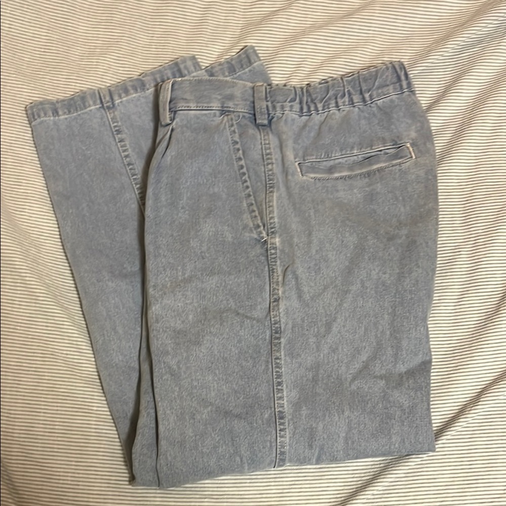 Men’s S GU Baggy straight leg denim pants